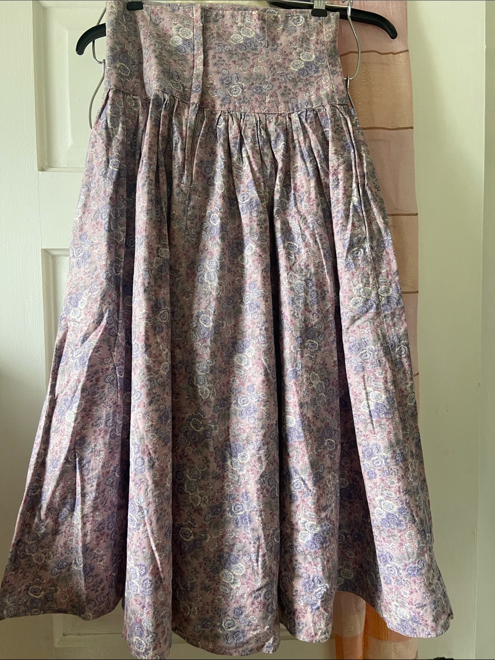 Vintage Gunne Sax Lavender Floral Midi Princess Skirt 2 - Picture 6 of 11